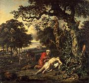 Jan Wijnants Parable of the Good Samaritan oil on canvas